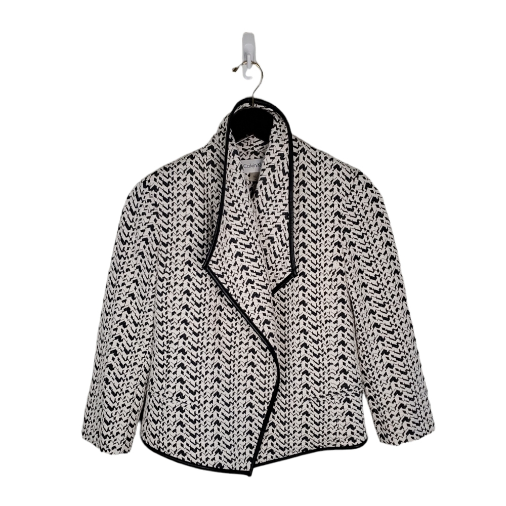 CALVIN KLEIN Black Fly Away Women's Coat